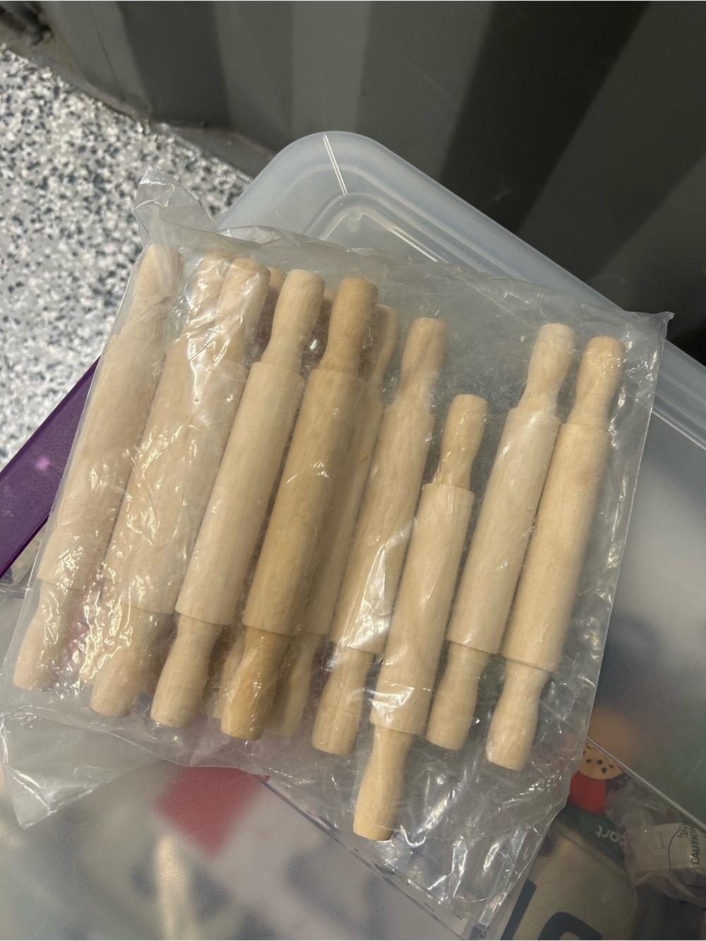 Wooden Mini Rolling Pins - Natural Wood